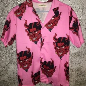 Button down devil shirt